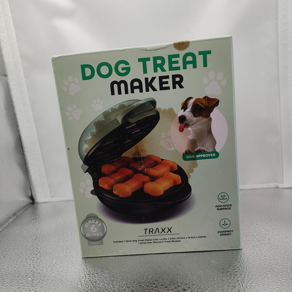 Traxx Dog Treat Maker New Open Box Nonstick Surface Compact Design